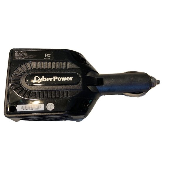 Cyber Power 120 Watt Peak 2 In 1 Mobile Power Inverter A/C USB Other Chargers To - Picture 2 of 16